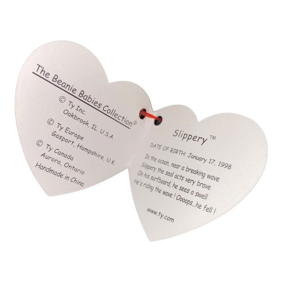 Ty Beanie Babies Slippery Seal 1999 Plush Stuffed Animal Hang 5th Gen Tush 7th G - Picture 6 of 9